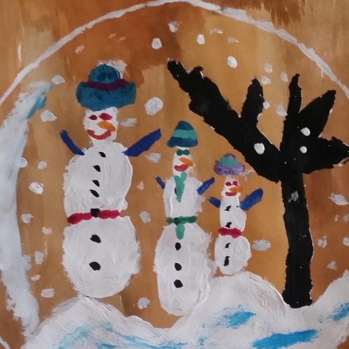 WINTERKINDERKUNSTWERKE